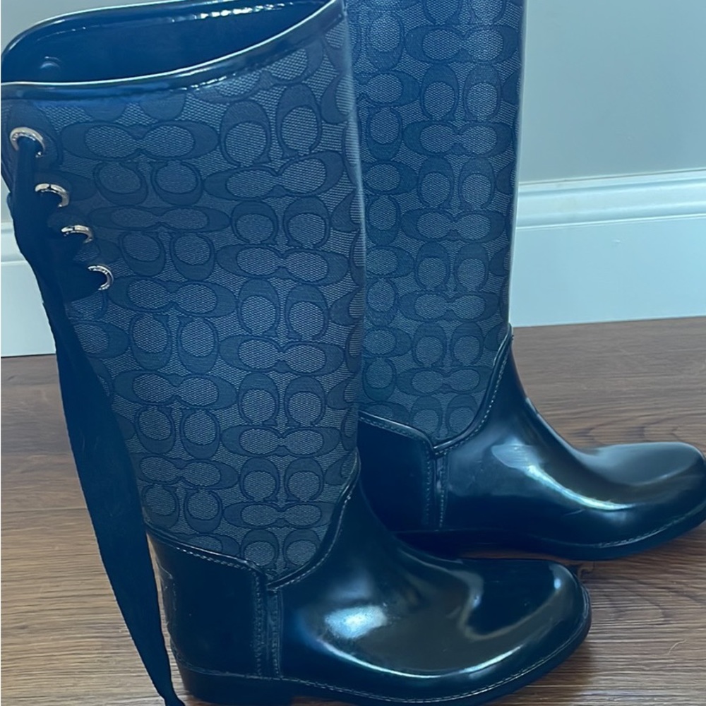 COACH rain boots women’s size 6